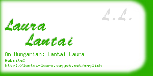 laura lantai business card